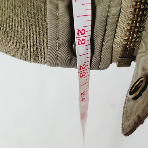 Moussy womens green MA-1 utility satin bomber jacket size medium - Picture 11 of 12